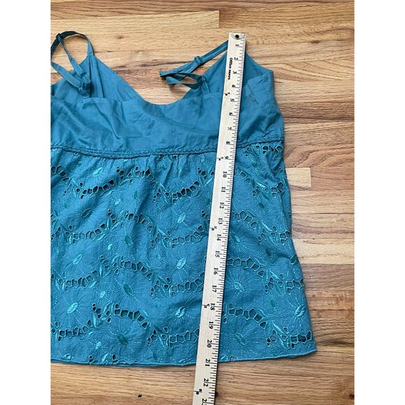 Vintage Old Navy Women’s L Babydoll Top Cotton Cami Embroidered Y2k Vintage - Picture 8 of 9